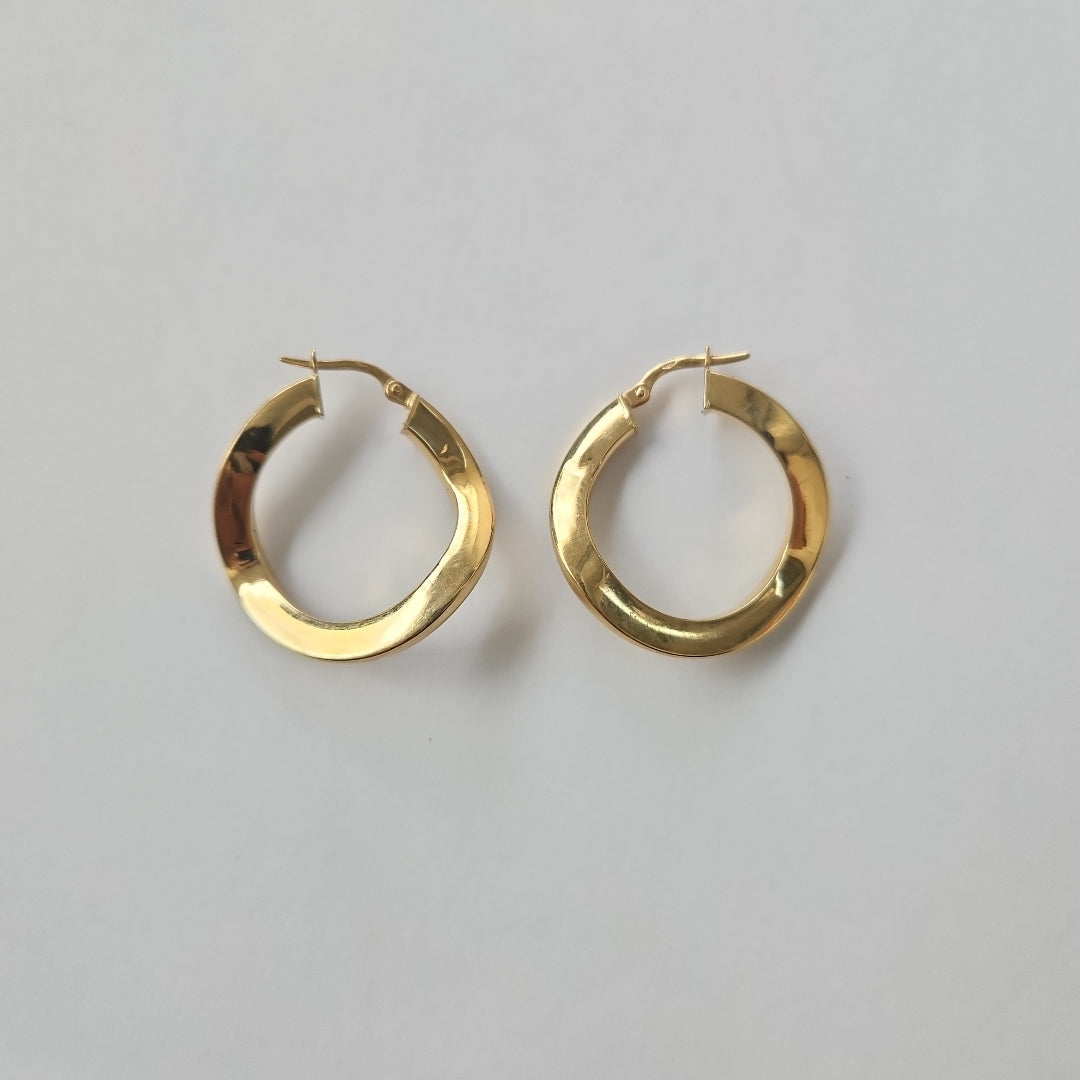 ARRACADAS PAR ORO 14 K 3,90 GRMS (SEMINUEVO)