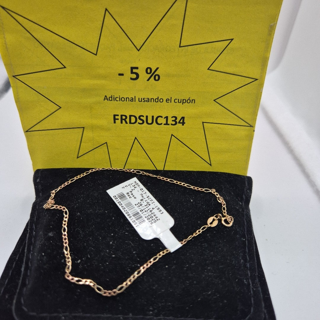 PULSERA ORO COMBINADO 10 K 1.1 GRMS (SEMINUEVO)