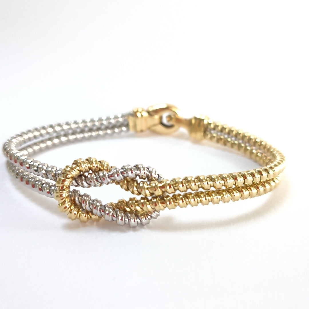 PULSERA ORO COMBINADO 14 K 16.6 GRMS (SEMINUEVO)