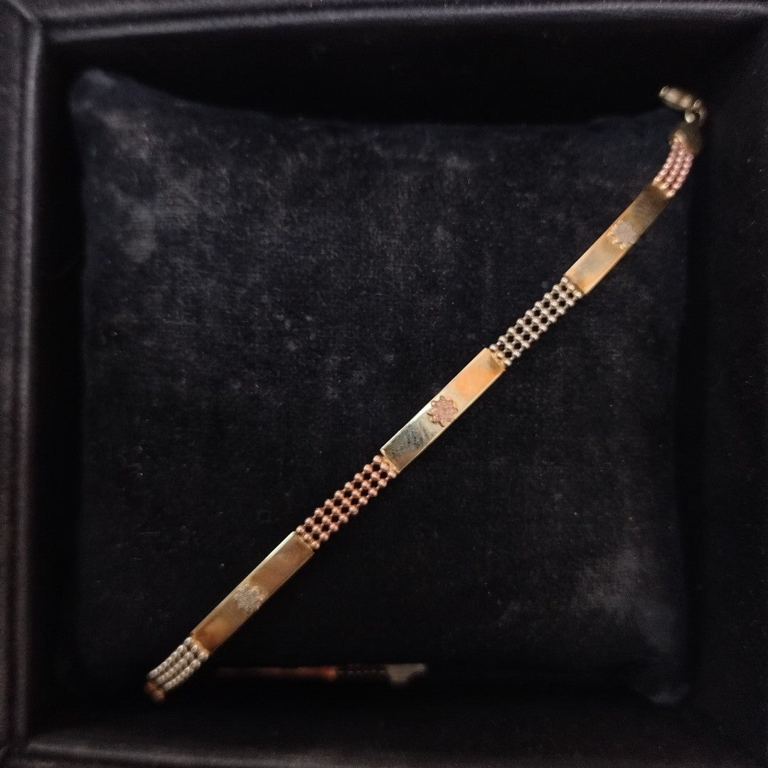 PULSERA ORO COMBINADO 10 K 5,00 GRMS (SEMINUEVO)