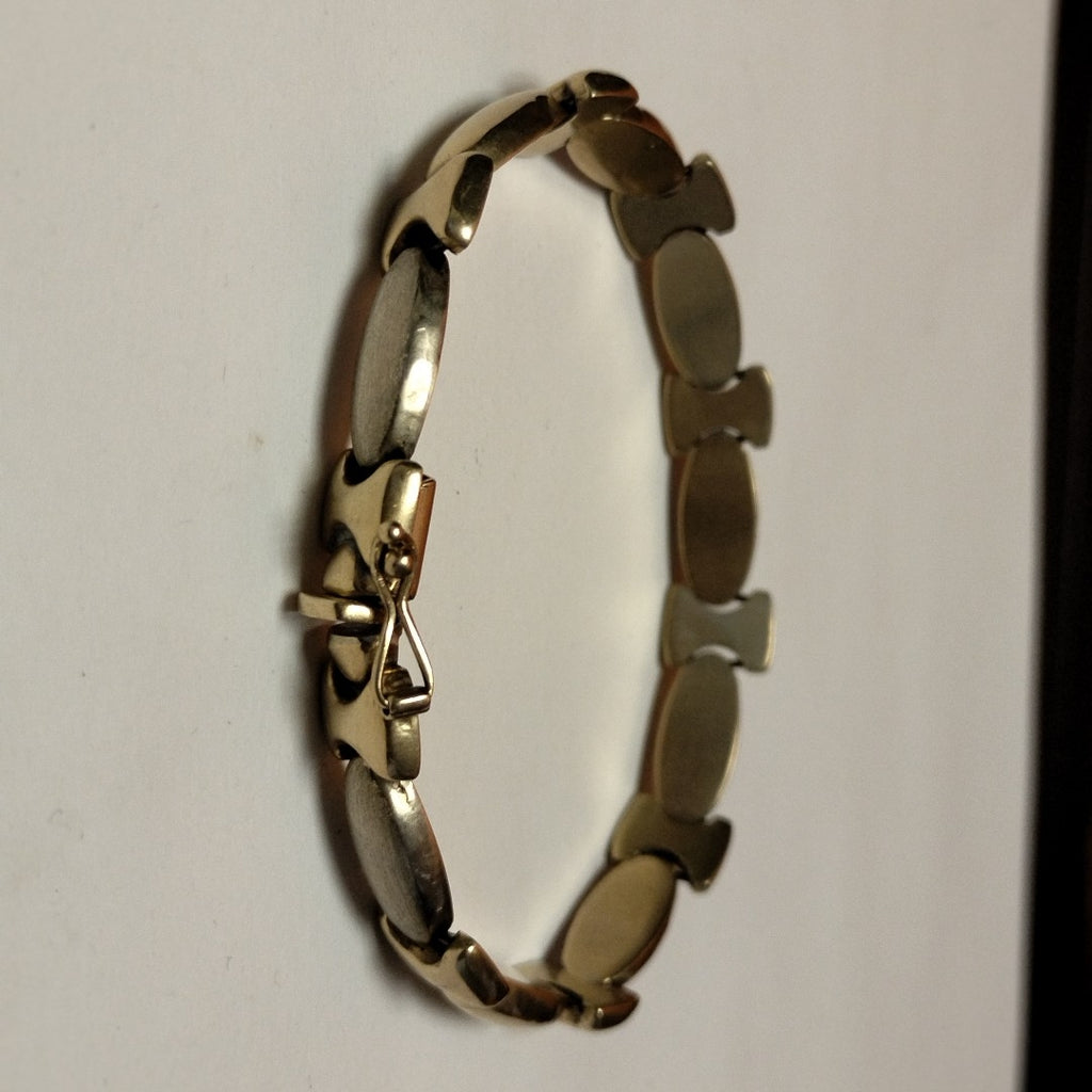 PULSERA ORO COMBINADO 14 K 15,10 GRMS (SEMINUEVO)