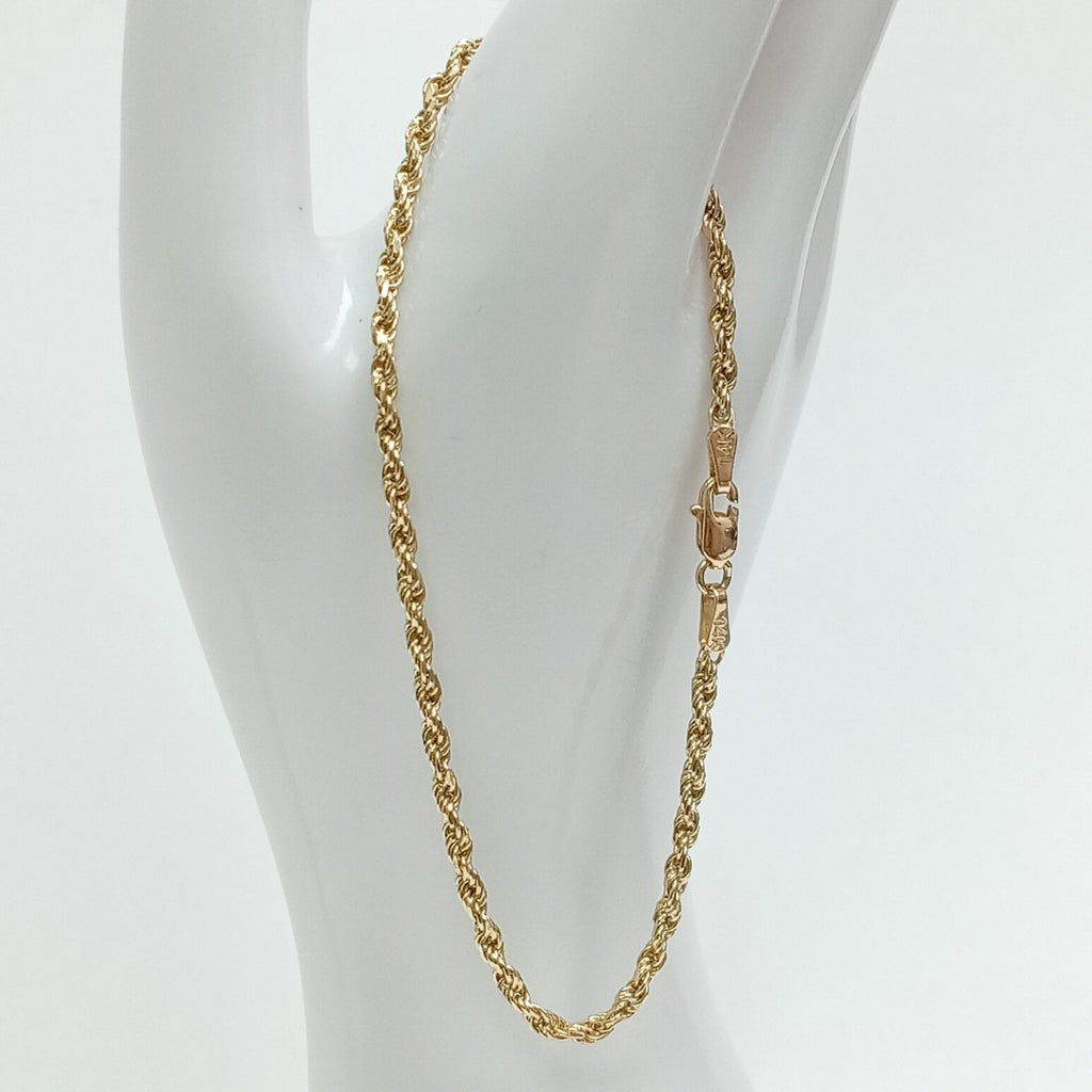 PULSERA TEJIDO TORZAL 4.5G 21 CM (NUEVO)