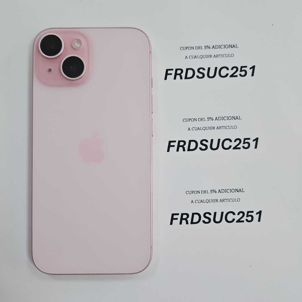 CELULAR APPLE IPHONE 15 A3089 (2023) 128 GB 6 GB RAM (SEMINUEVO)