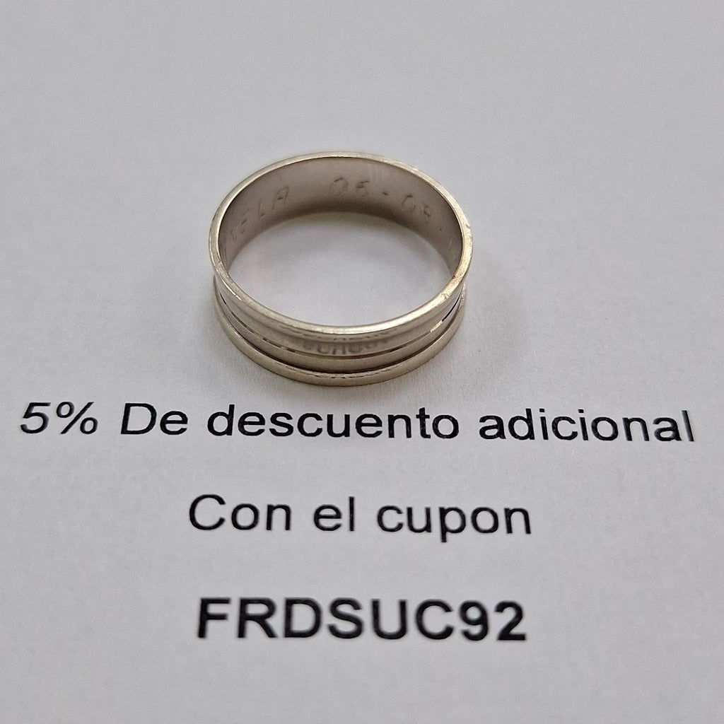 ARGOLLA ORO 14 K 3.6 GRMS (SEMINUEVO)