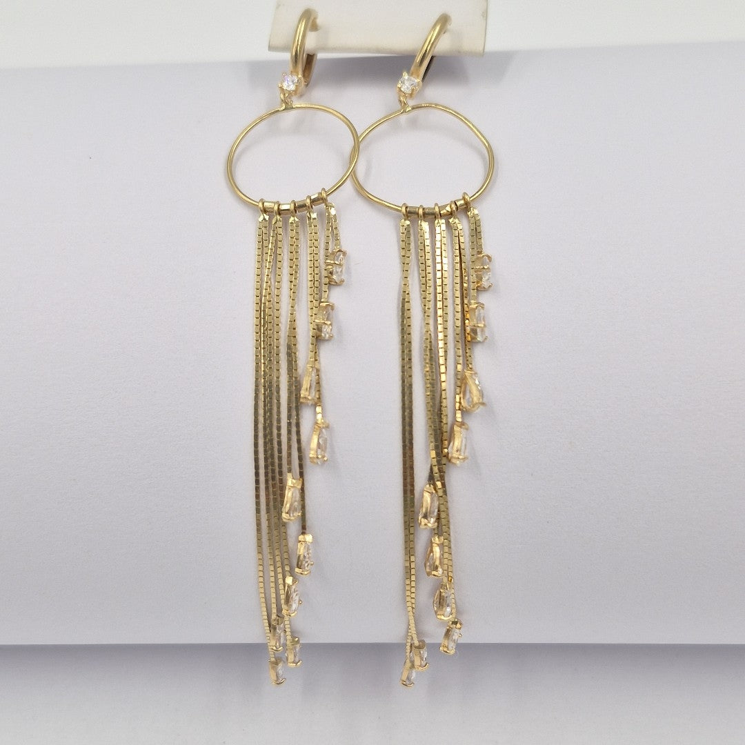 ARRACADAS PAR ORO 14 K 8.2 GRMS (SEMINUEVO)