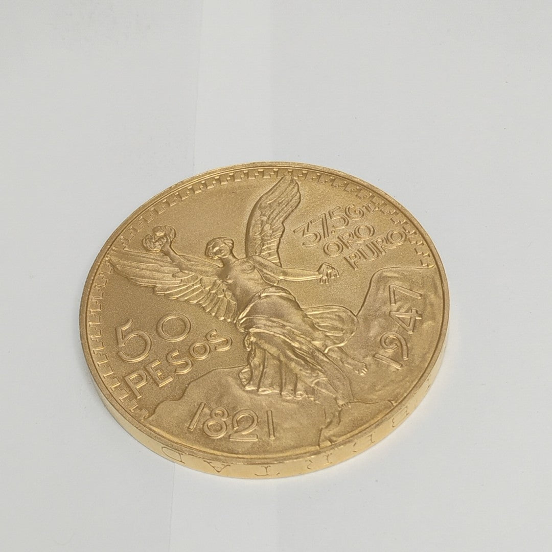 K1 41.6 GRMS 21 K IDENTIFICACIÓN MONEDA NOMINATIVA MONEDAS PESOS 50 PES (SEMINUEVO)