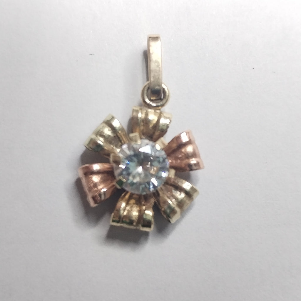 DIJE ORO COMBINADO 14 K 1,40 GRMS (SEMINUEVO)