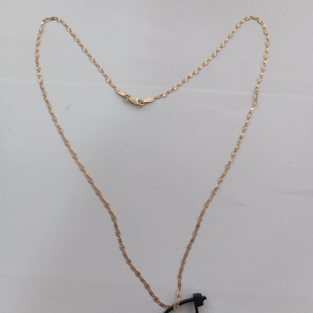 CADENA ORO, ORO COMBINADO 14 K 1.4 GRMS (SEMINUEVO)