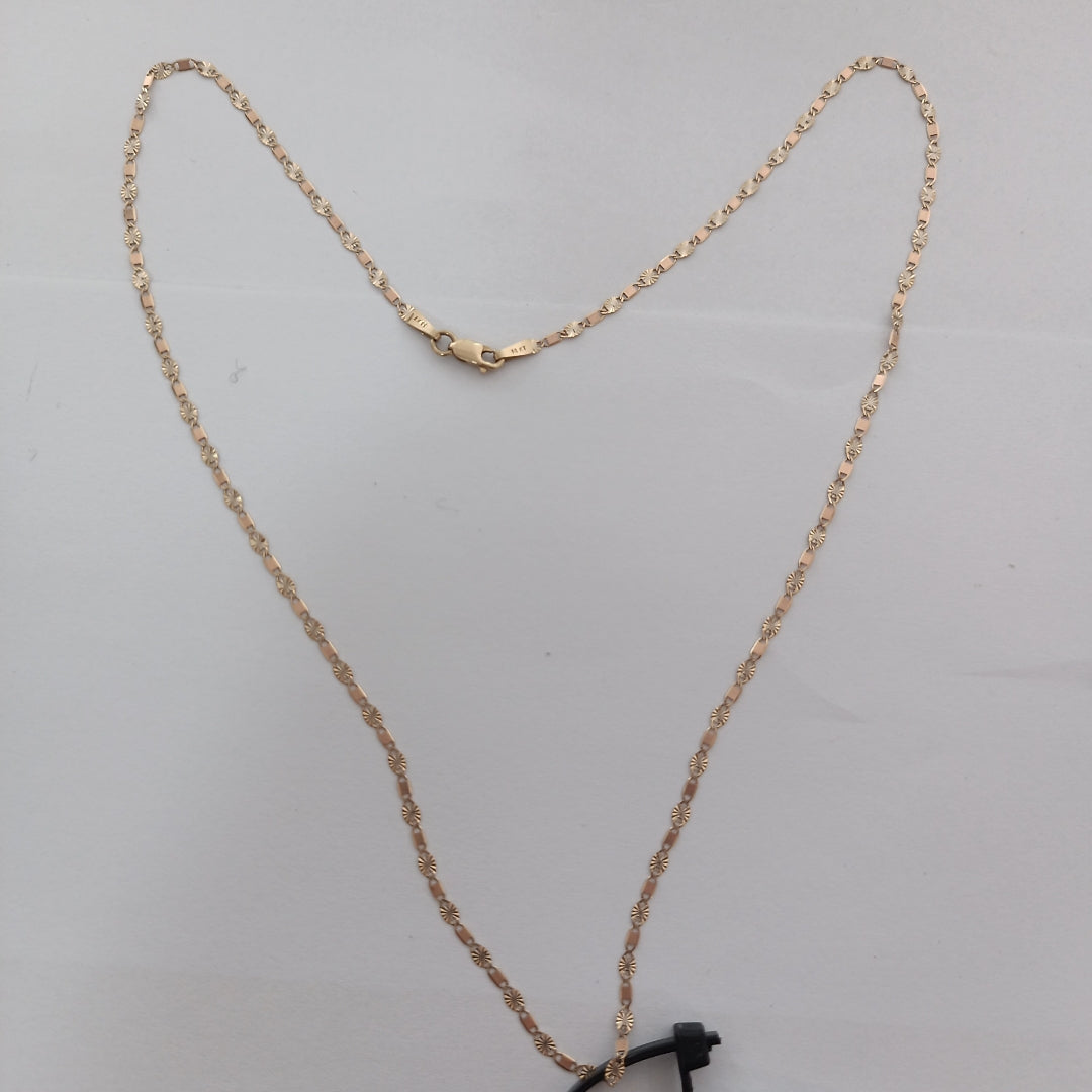 CADENA ORO, ORO COMBINADO 14 K 1.4 GRMS (SEMINUEVO)