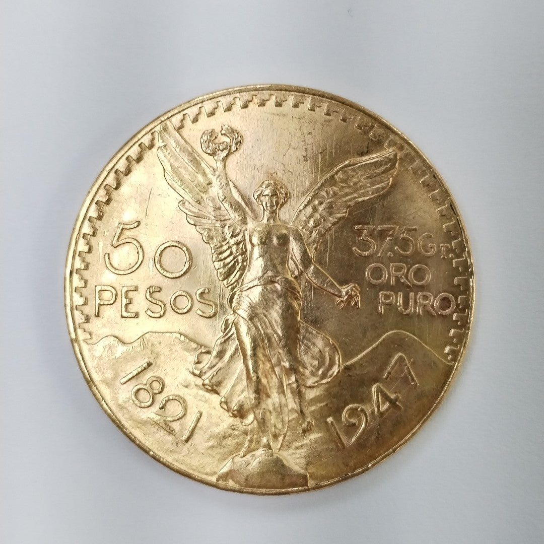 K1 41,60 GRMS 21 K IDENTIFICACIÓN MONEDA NOMINATIVA MONEDAS PESOS 50 PESOS (SEMINUEVO)