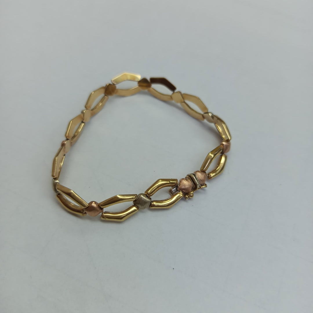 PULSERA ORO, RODIADO 14 K 8.6 GRMS (SEMINUEVO)
