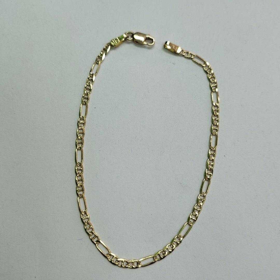PULSERA ESPECIAL PAVE 1.9G 18 CM 14K (NUEVO)