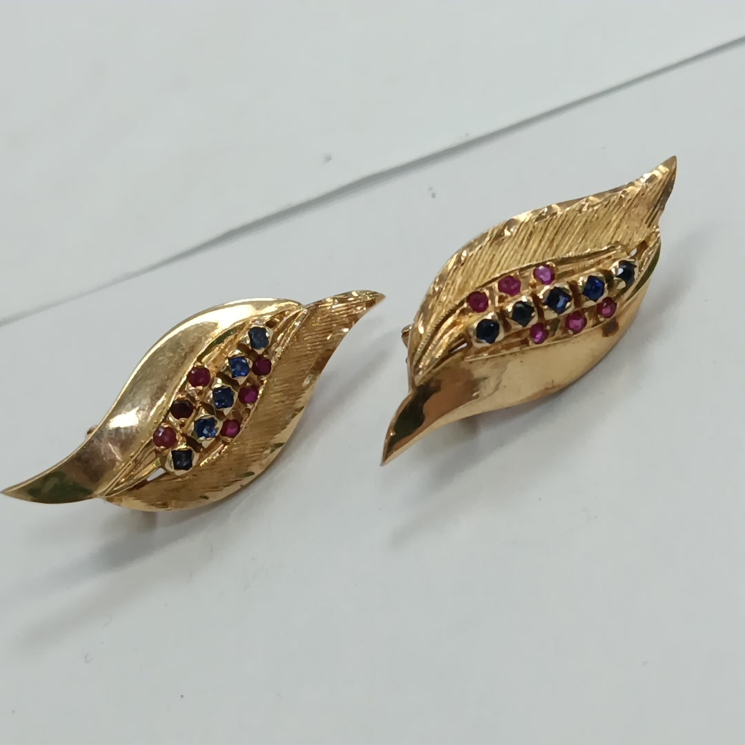 ARETES PAR ORO 14 K 9,80 GRMS (SEMINUEVO)