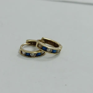ARRACADAS PAR ORO 14 K 0.9 GRMS (SEMINUEVO)