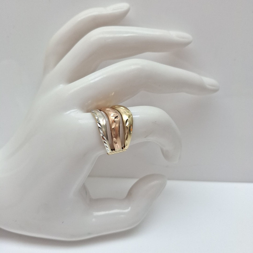 ANILLITO ORO COMBINADO 10 K 4.9 GRMS (SEMINUEVO)