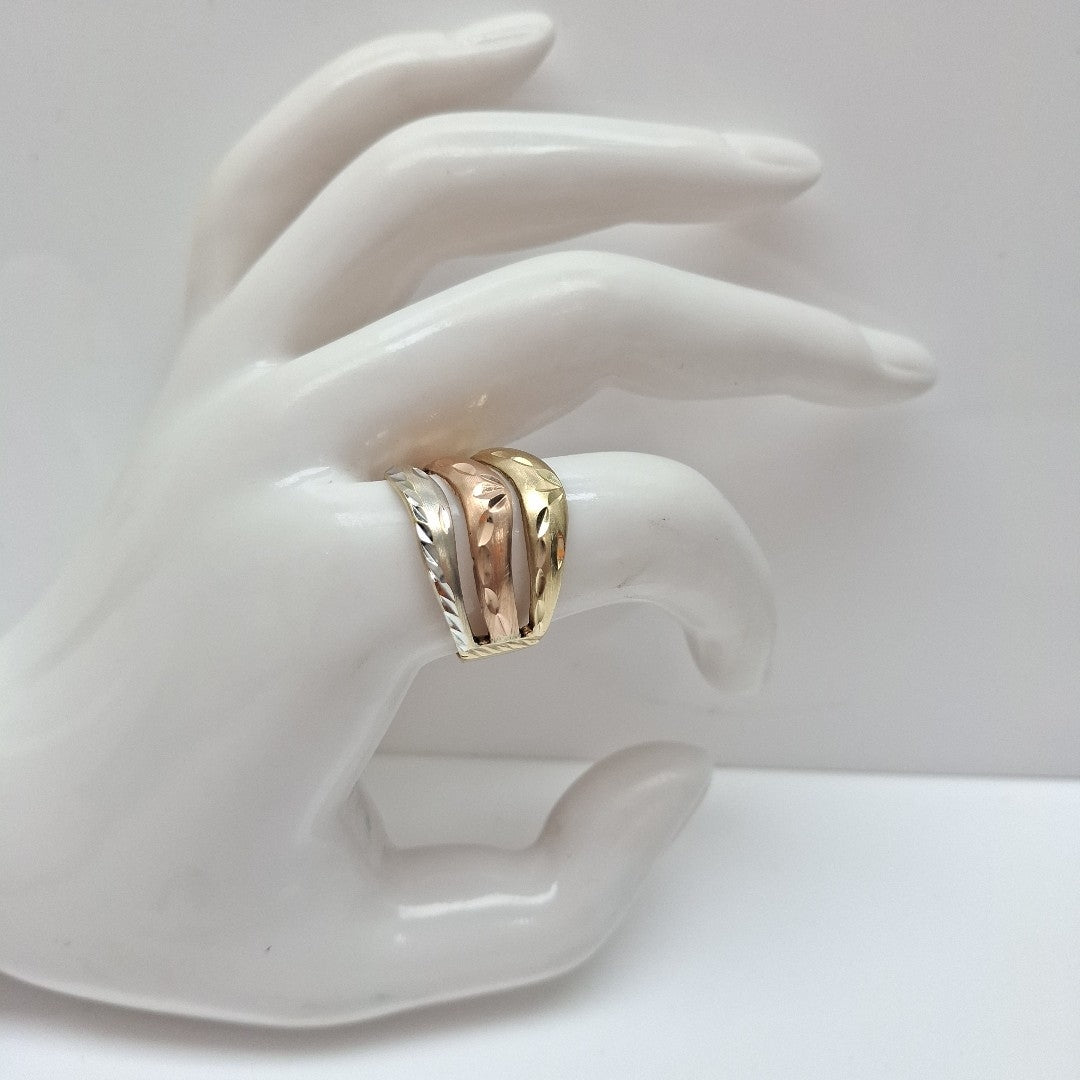 ANILLITO ORO COMBINADO 10 K 4.9 GRMS (SEMINUEVO)