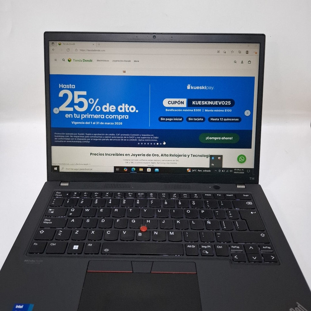 LAPTOP LENOVO THINKPAD T14 GEN 3 (2023) 512 GB SSD 16 GB RAM (SEMINUEVO)