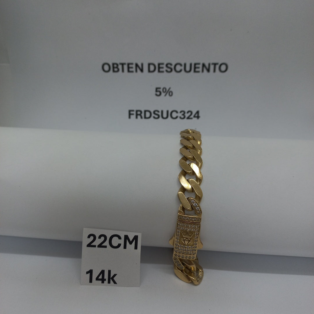 PULSERA ORO 14 K 21.5 GRMS (SEMINUEVO)