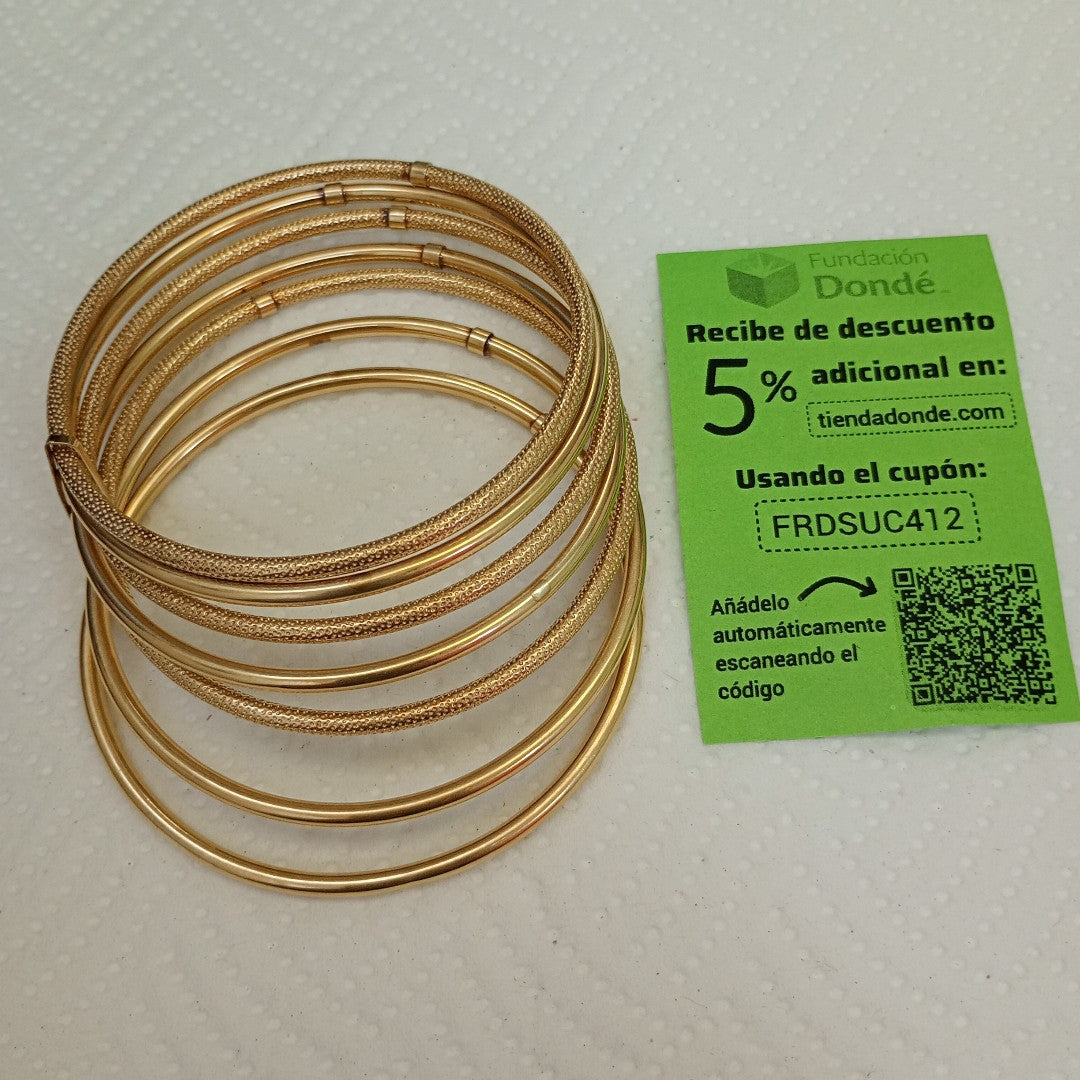 SEMANARIO DE PULSERAS ORO 14 K 21,40 GRMS (SEMINUEVO)