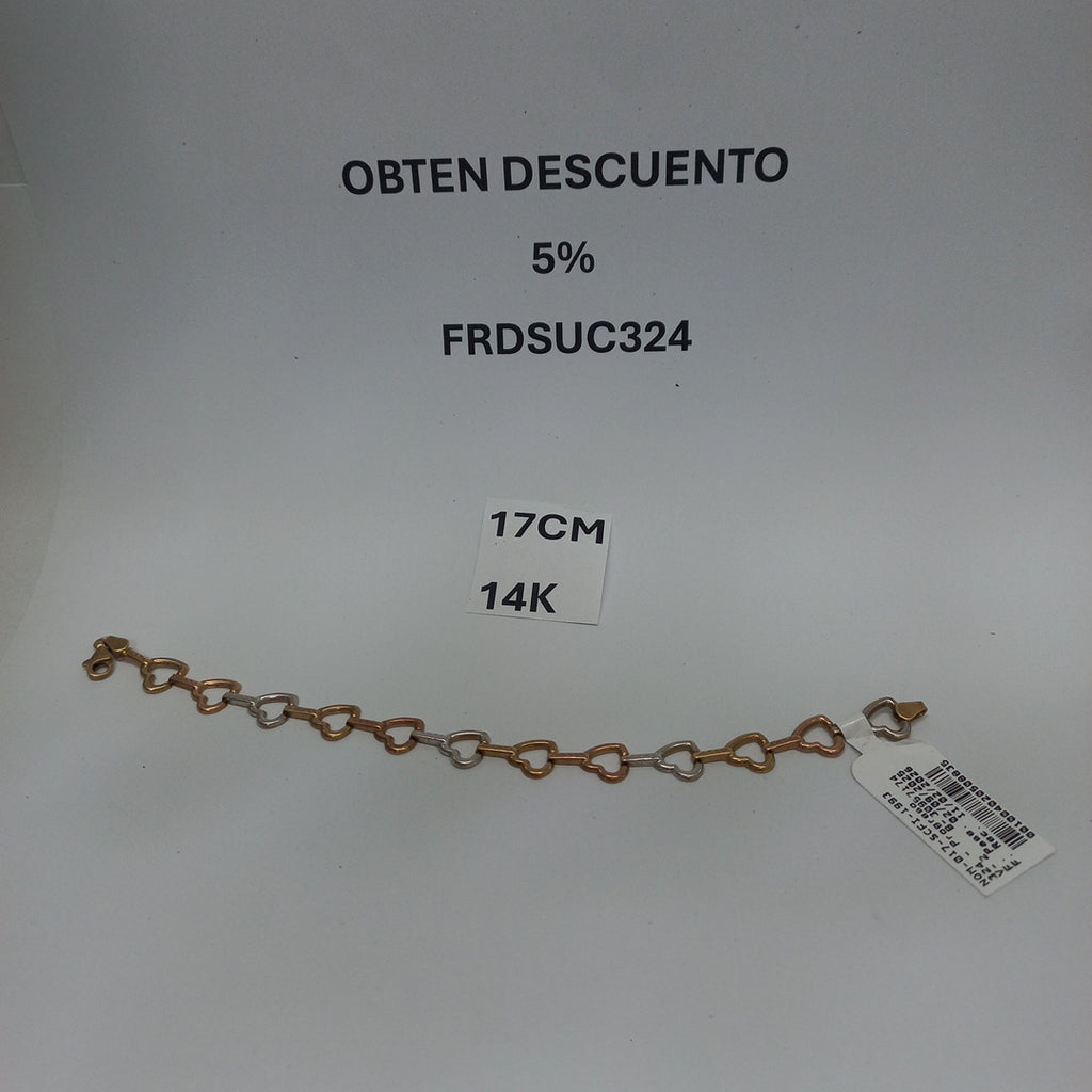 PULSERA ORO 14 K 4.1 GRMS (SEMINUEVO)