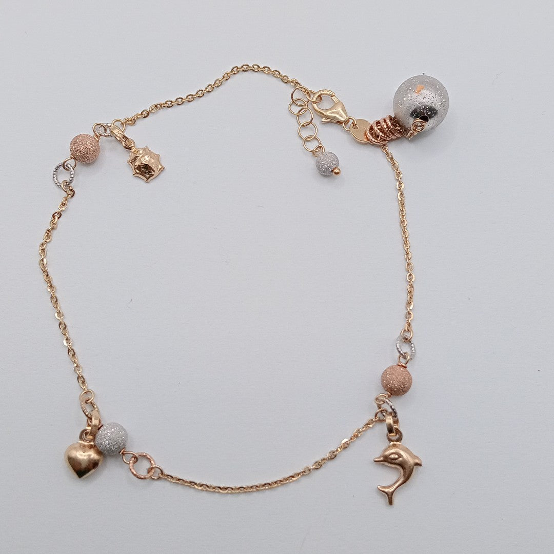 PULSERA ORO COMBINADO 14 K 5,50 GRMS (SEMINUEVO)