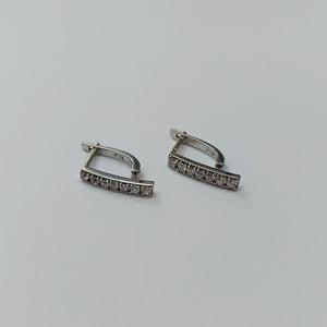 ARETES PAR ORO BLANCO 14 K 3,10 GRMS (SEMINUEVO)