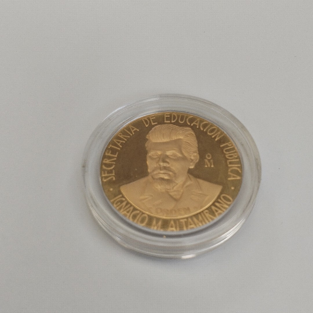 MEDALLA CONMEMORATIVA ORO 21 K 41.9 GRMS (SEMINUEVO)