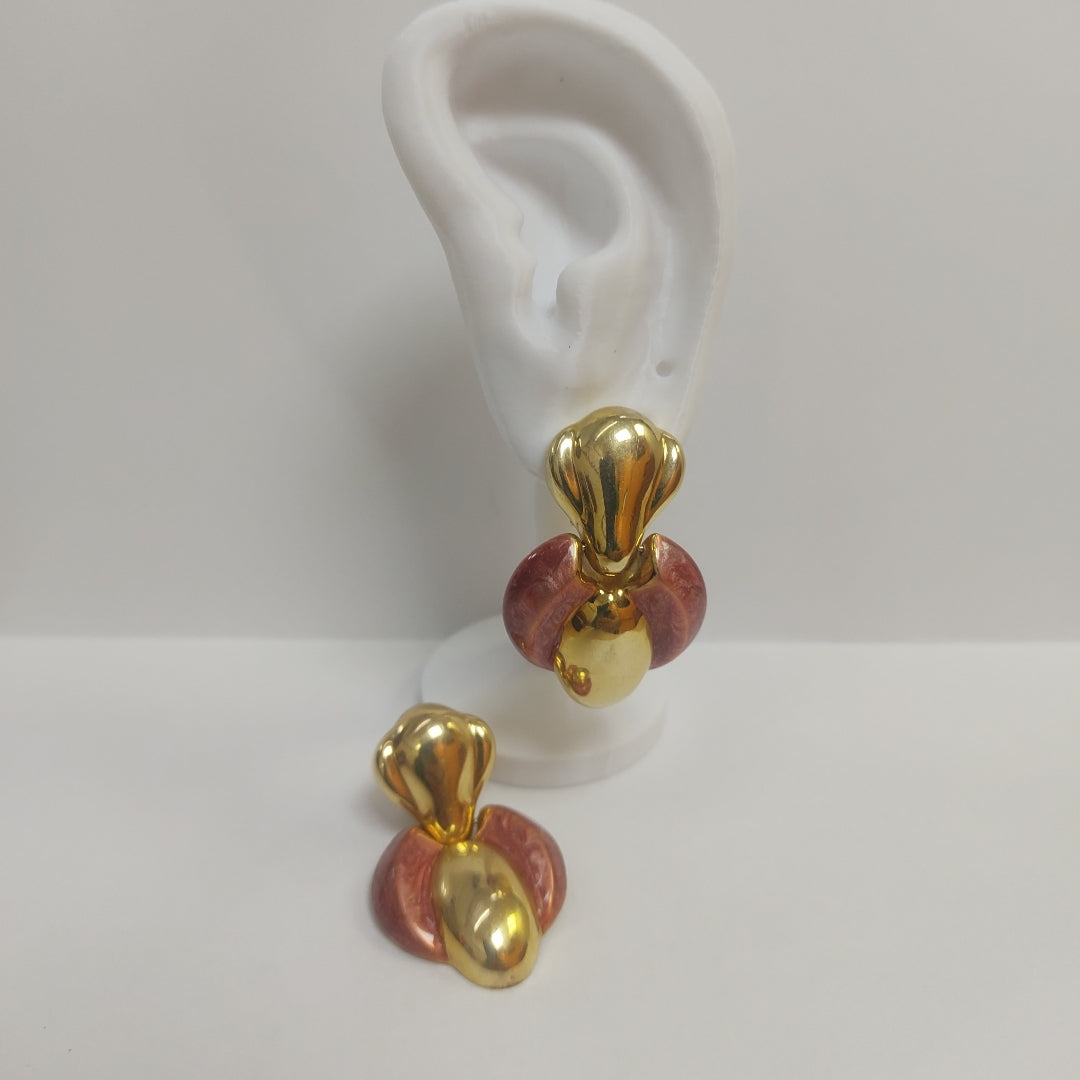 ARETES PAR ORO 14 K 14,80 GRMS (SEMINUEVO)