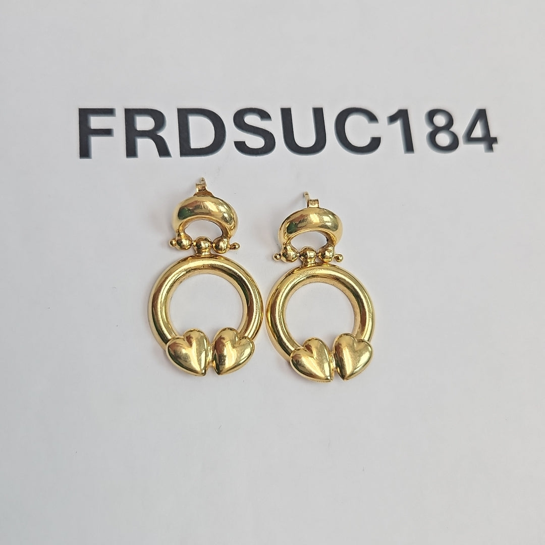 BROQUELES PAR ORO 14 K 5,00 GRMS (SEMINUEVO)