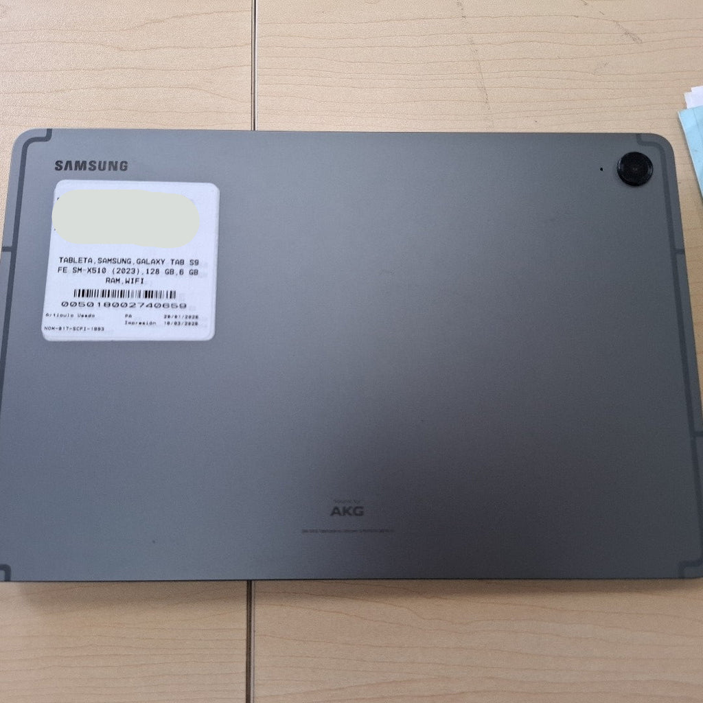 TABLETA SAMSUNG GALAXY TAB S9 FE SM-X510 (2023) 128 GB 6 GB RAM (SEMINUEVO)
