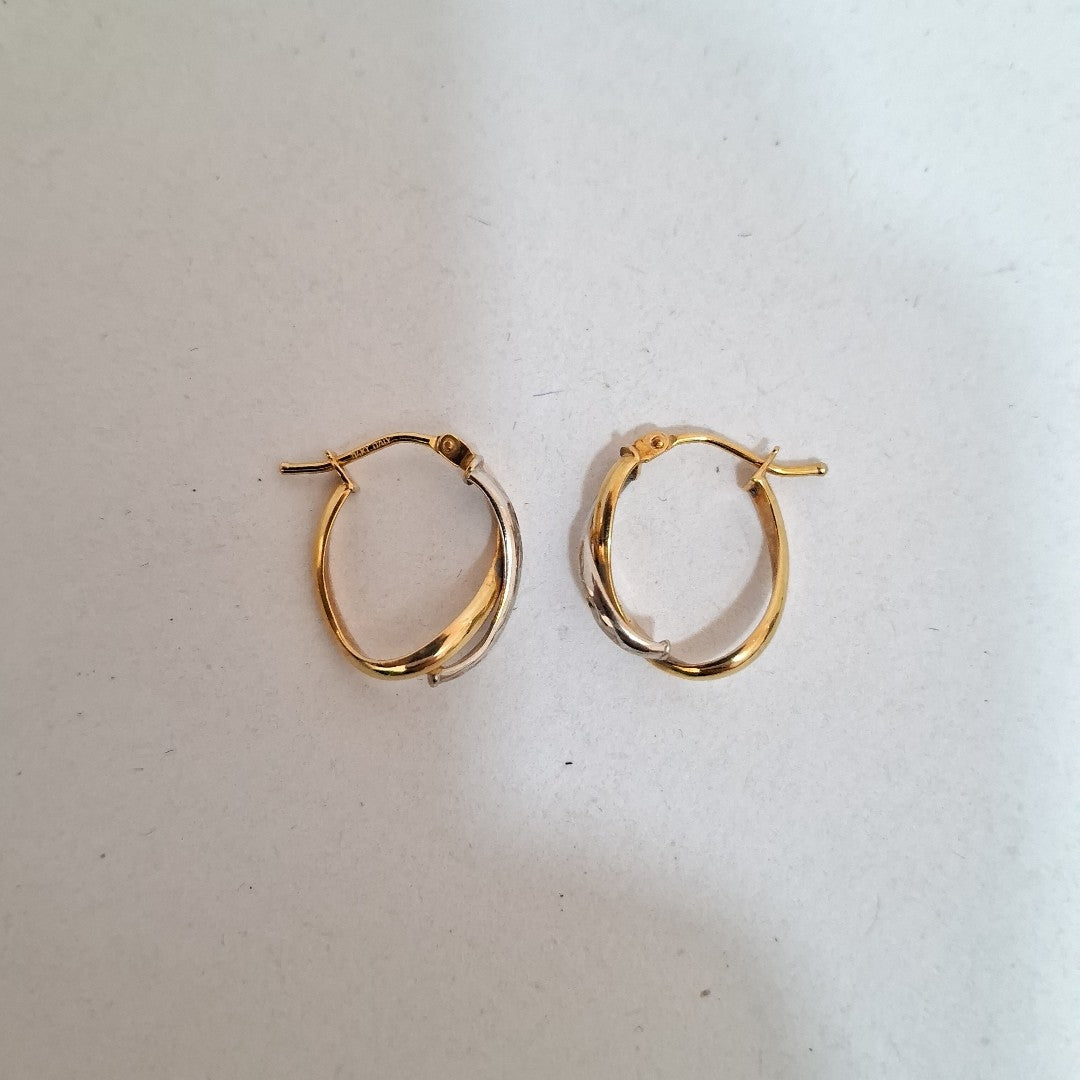 ARRACADAS PAR ORO 14 K 1.2 GRMS (SEMINUEVO)