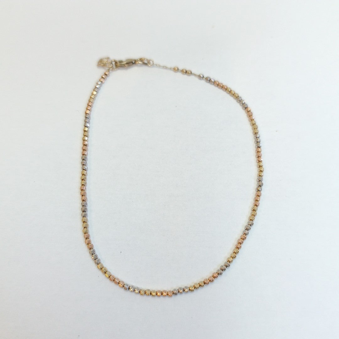 PULSERA ORO COMBINADO 10 K 1.6 GRMS (SEMINUEVO)