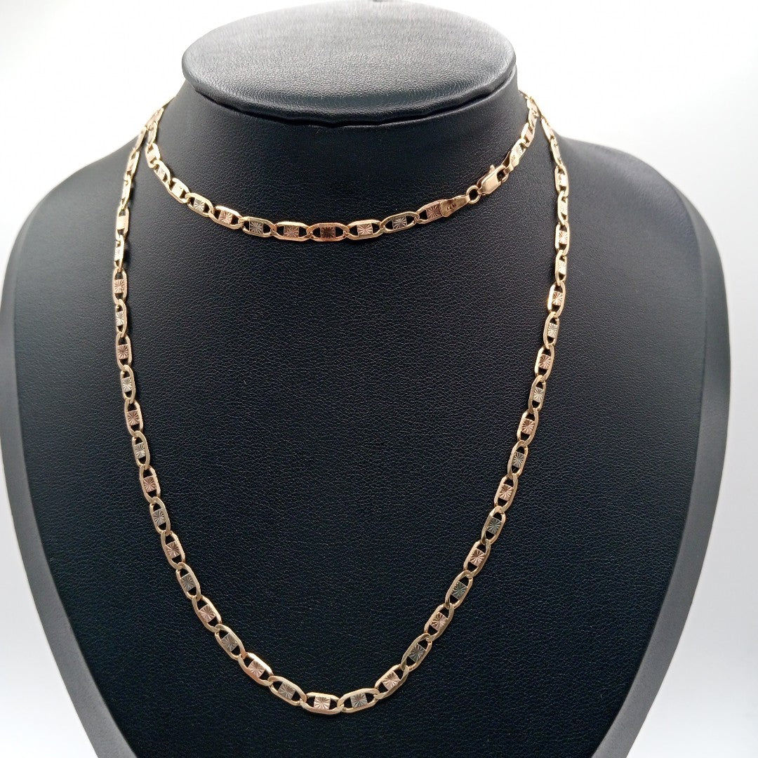 CADENA ORO COMBINADO 10 K 8,80 GRMS (SEMINUEVO)