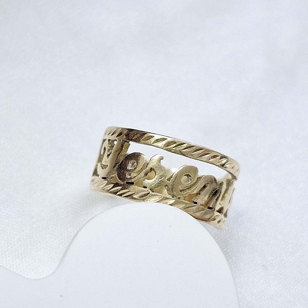 ANILLO ORO 10 K 3,40 GRMS (SEMINUEVO)