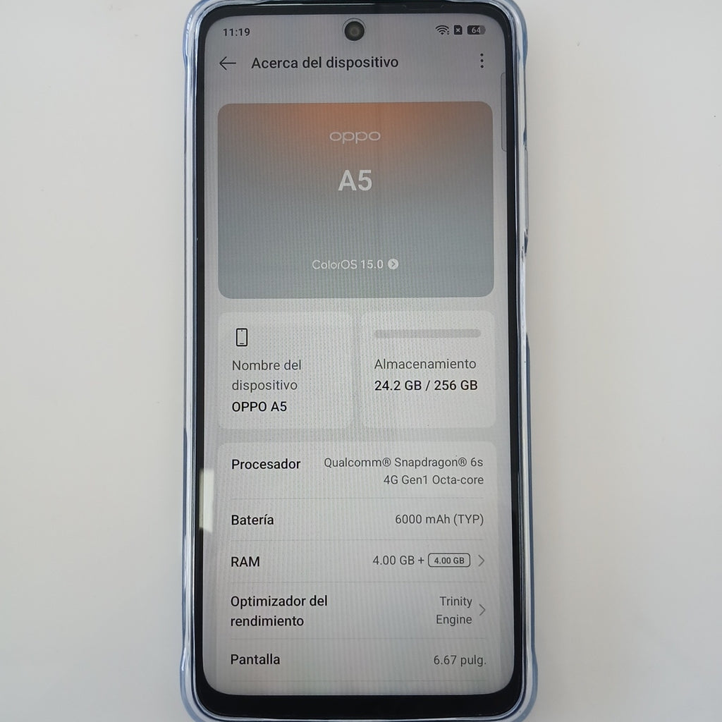 CELULAR OPPO  A5 CPH2727 (2025) 256 GB 4 GB RAM (SEMINUEVO)