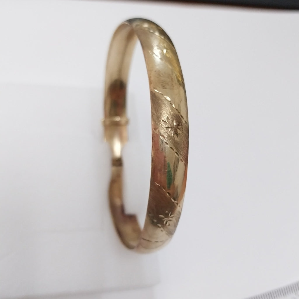 PULSERA RIGIDA ORO 10 K 14,40 GRMS (SEMINUEVO)