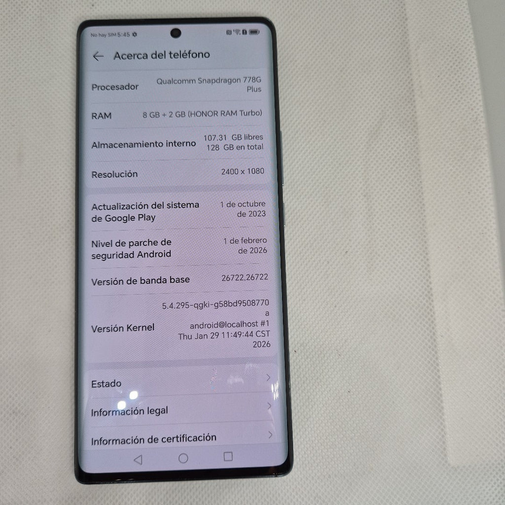 CELULAR HONOR 70 FNE-NX9 128 GB 8 GB RAM (SEMINUEVO)