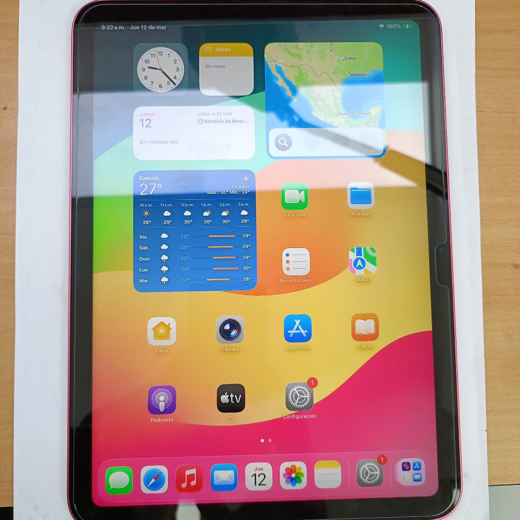 TABLETA APPLE IPAD 10 A2696 256 GB 4 GB RAM (SEMINUEVO)
