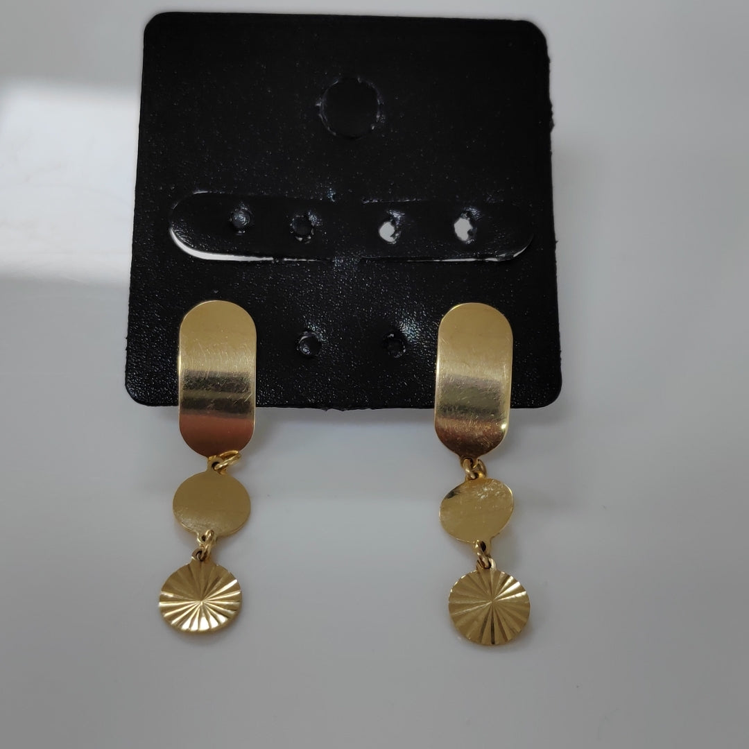 ARETES PAR ORO 14 K 2.8 GRMS (SEMINUEVO)
