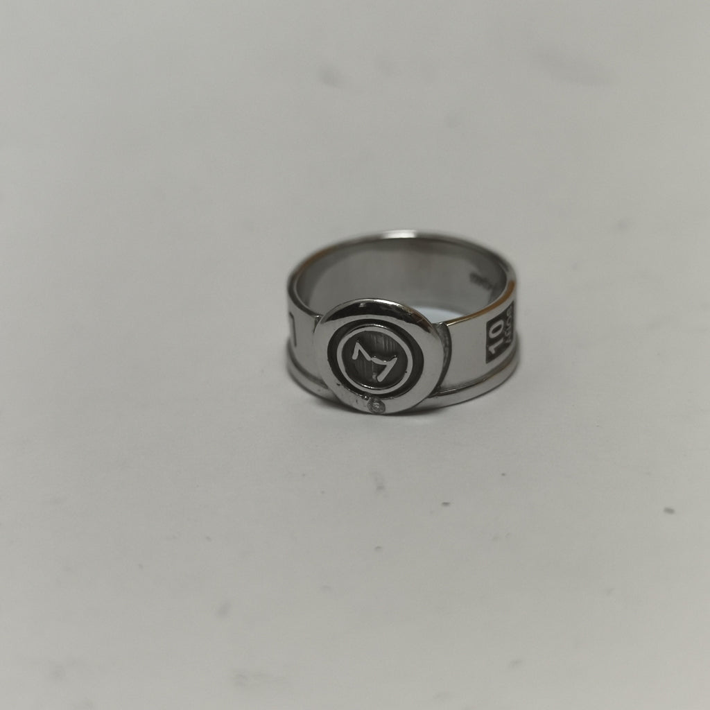 ANILLO ORO BLANCO 14 K 7.3 GRMS (SEMINUEVO)