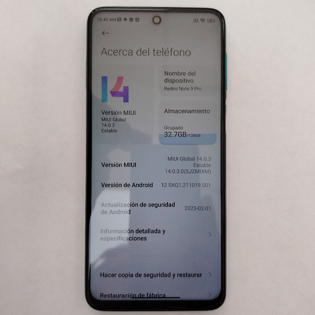 CELULAR OTRAS MARCAS OTROS MODELOS 128 GB 6 GB RAM (SEMINUEVO)