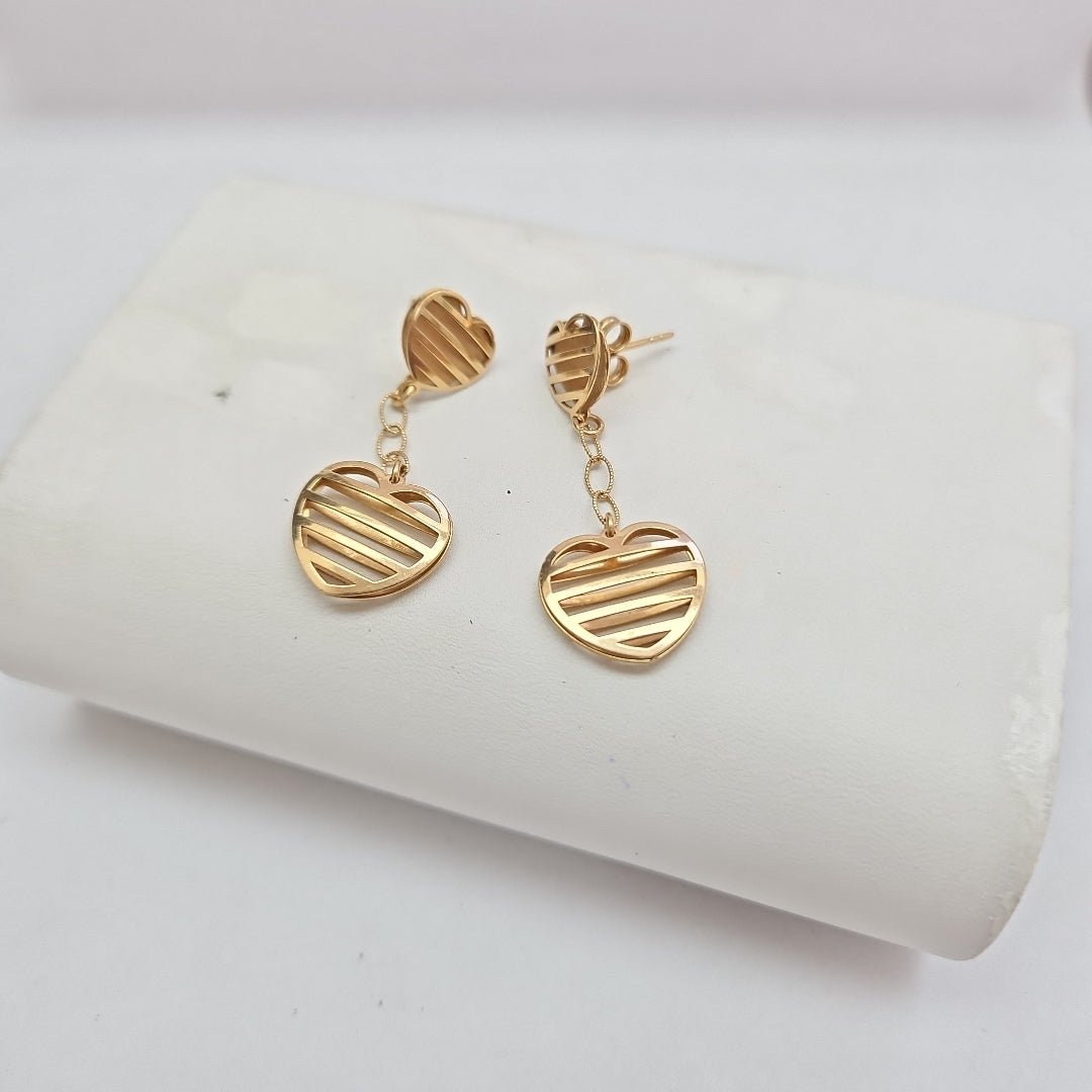 ARETES PAR ORO 10 K 3,50 GRMS (SEMINUEVO)