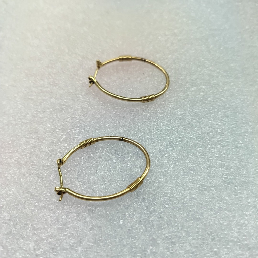 ARRACADAS PAR ORO 14 K 2.9 GRMS (SEMINUEVO)