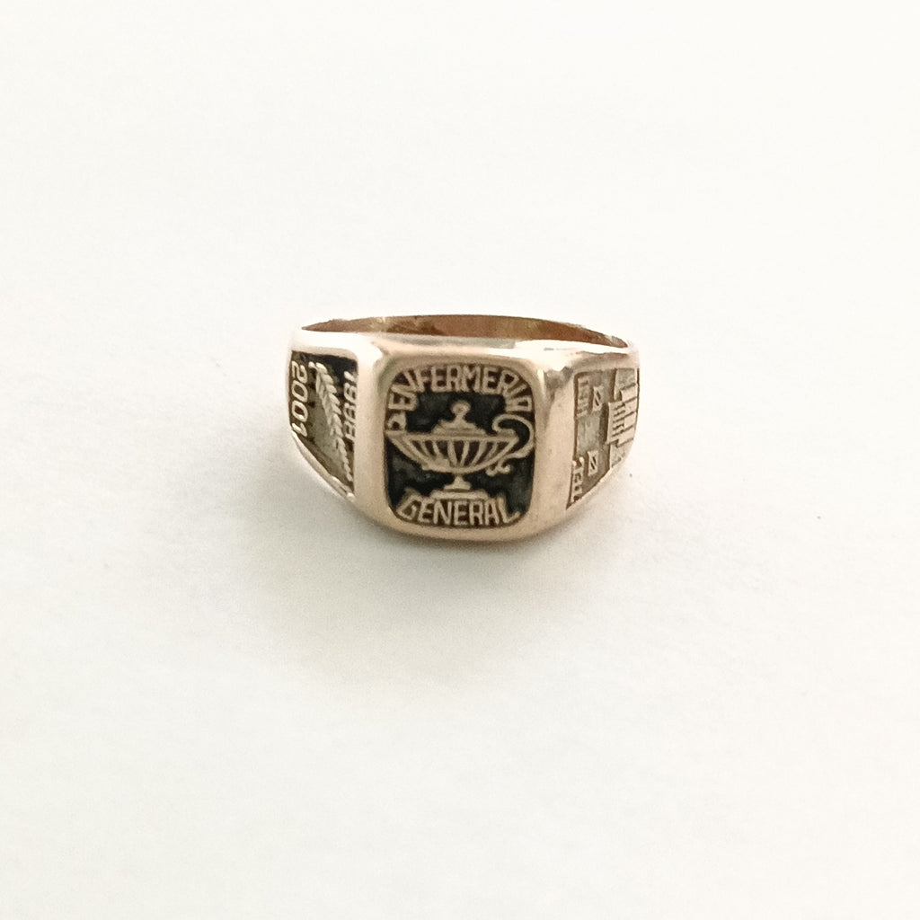 ANILLO DE GRADUACIÓN ORO 8 K 6,20 GRMS (SEMINUEVO)