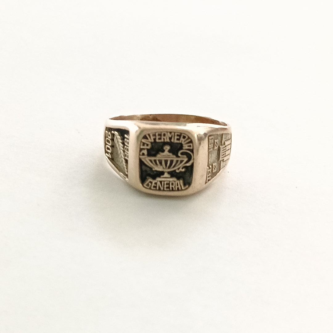 ANILLO DE GRADUACIÓN ORO 8 K 6,20 GRMS (SEMINUEVO)