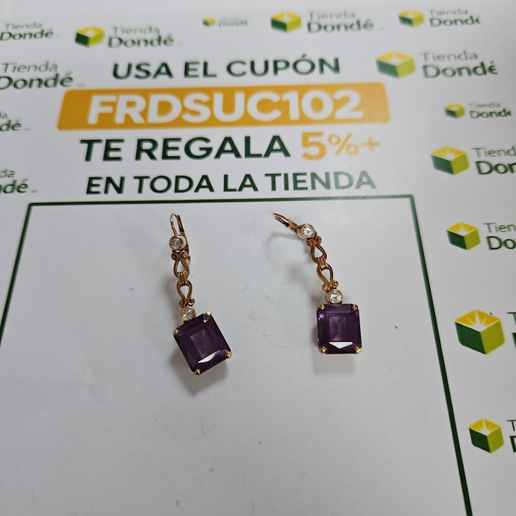 ARETES PAR ORO 14 K 8.8 GRMS (SEMINUEVO)