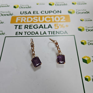 ARETES PAR ORO 14 K 8.8 GRMS (SEMINUEVO)