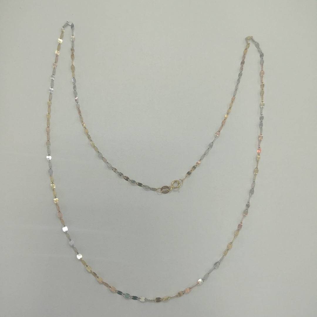 CADENA ORO, ORO COMBINADO 14 K 2.1 GRMS (SEMINUEVO)