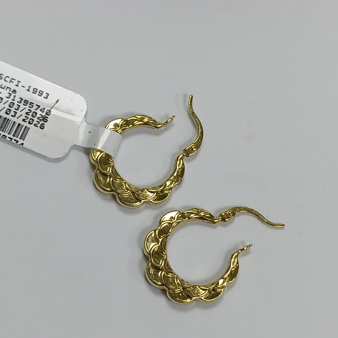 ARETES PAR ORO 14 K 1,90 GRMS (SEMINUEVO)