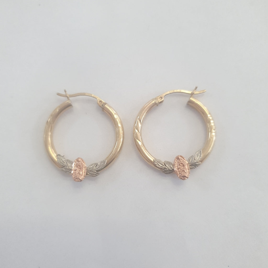 ARRACADAS PAR ORO 14 K 3.4 GRMS (SEMINUEVO)